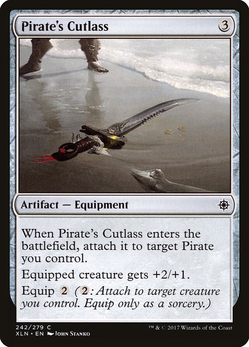 Magic the Gathering Card - Pirate's Cutlass - MTG Circle