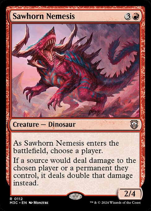 Magic the Gathering Card - Sawhorn Nemesis - MTG Circle