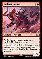 Magic the Gathering Card - Sawhorn Nemesis - MTG Circle