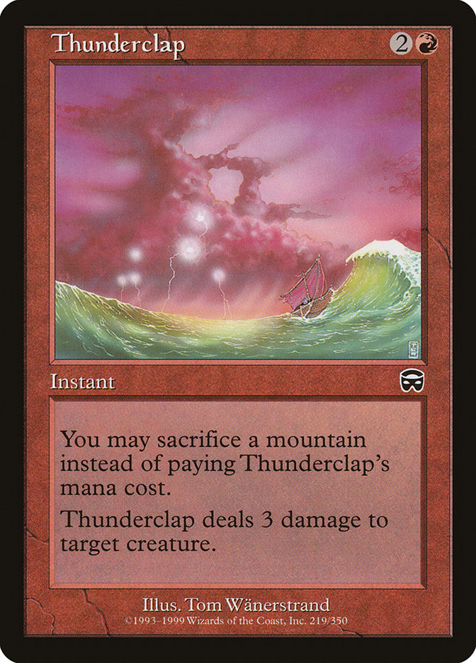 Magic the Gathering Card - Thunderclap - MTG Circle