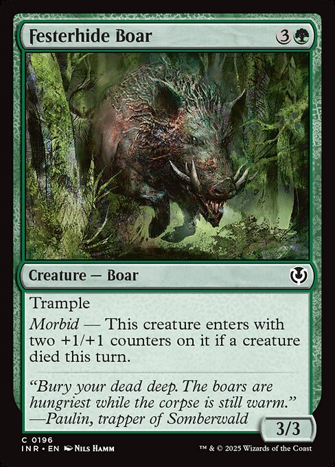 Magic the Gathering Card - Festerhide Boar - MTG Circle