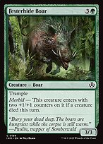 Magic the Gathering Card - Festerhide Boar - MTG Circle