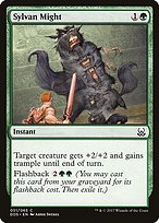 Magic the Gathering Card - Sylvan Might - MTG Circle