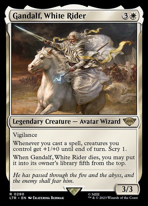 Magic the Gathering Card - Gandalf, White Rider - MTG Circle