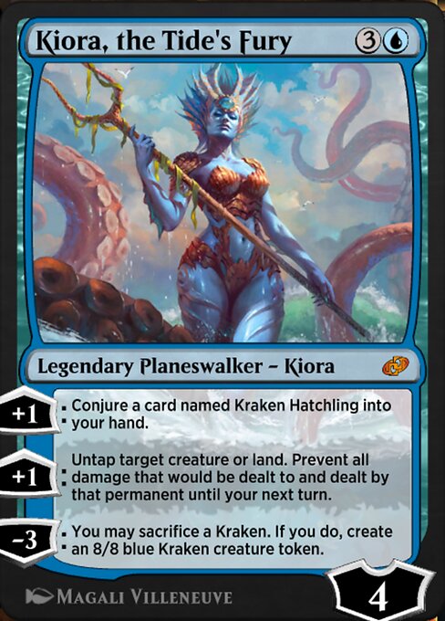 Magic the Gathering Card - Kiora, the Tide's Fury - MTG Circle