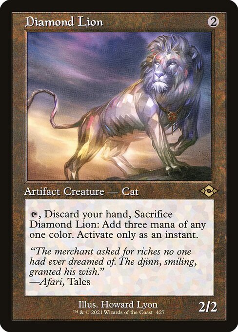 Magic the Gathering Card - Diamond Lion - MTG Circle