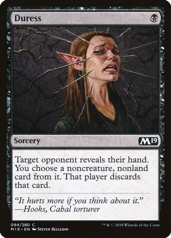Magic the Gathering Card - Duress - MTG Circle