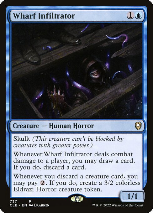 Magic the Gathering Card - Wharf Infiltrator - MTG Circle