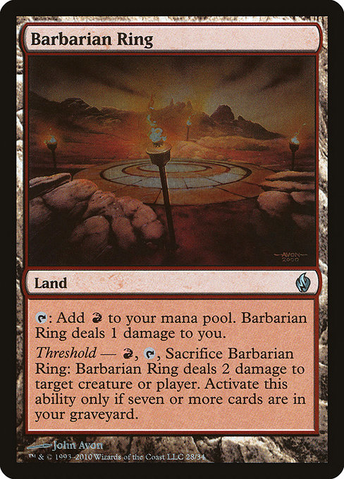Magic the Gathering Card - Barbarian Ring - MTG Circle