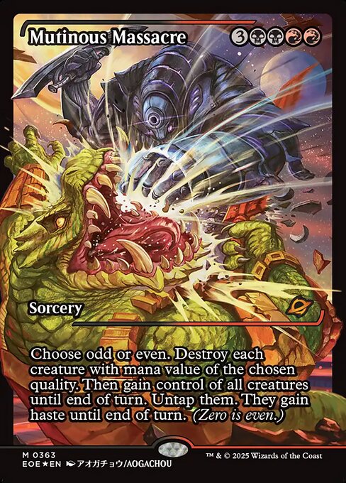 Magic the Gathering Card - Mutinous Massacre - MTG Circle