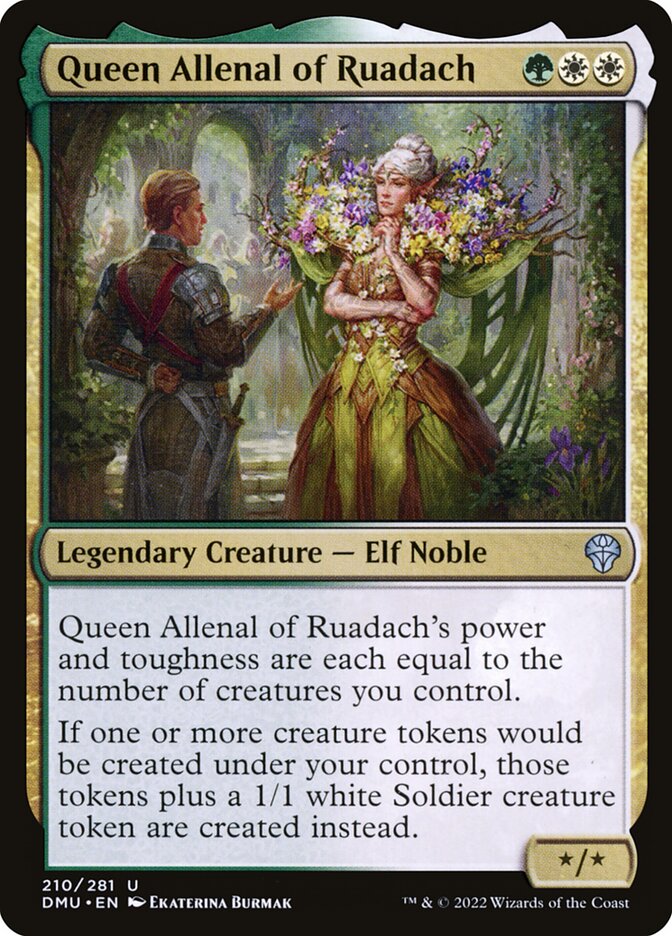 Magic the Gathering Card - Queen Allenal of Ruadach - MTG Circle