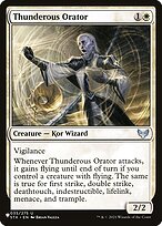 Magic the Gathering Card - Thunderous Orator - MTG Circle