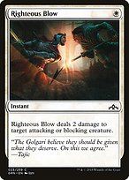 Magic the Gathering Card - Righteous Blow - MTG Circle