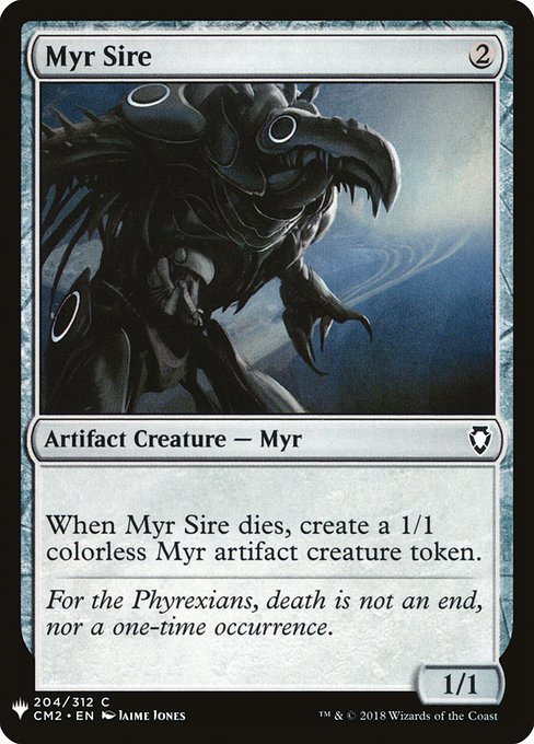 Magic the Gathering Card - Myr Sire - MTG Circle