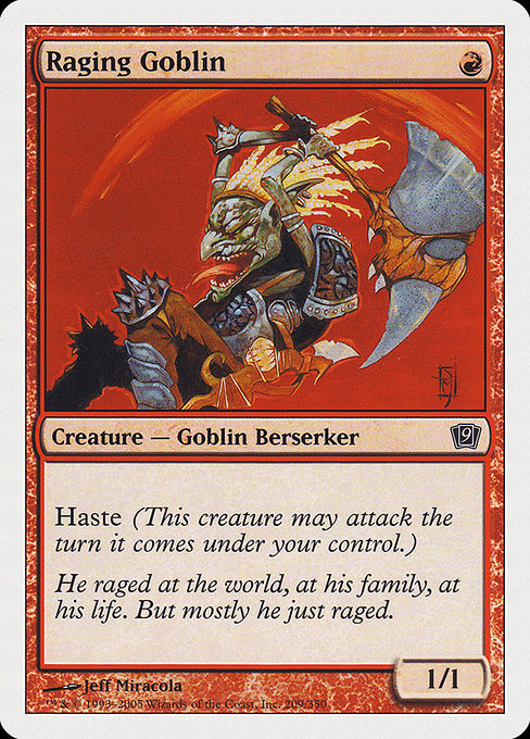 Magic the Gathering Card - Raging Goblin - MTG Circle