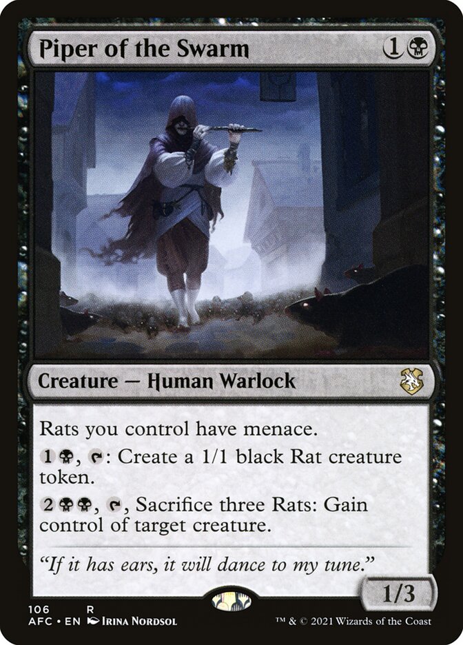 Magic the Gathering Card - Piper of the Swarm - MTG Circle