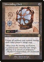 Magic the Gathering Card - Unwinding Clock - MTG Circle