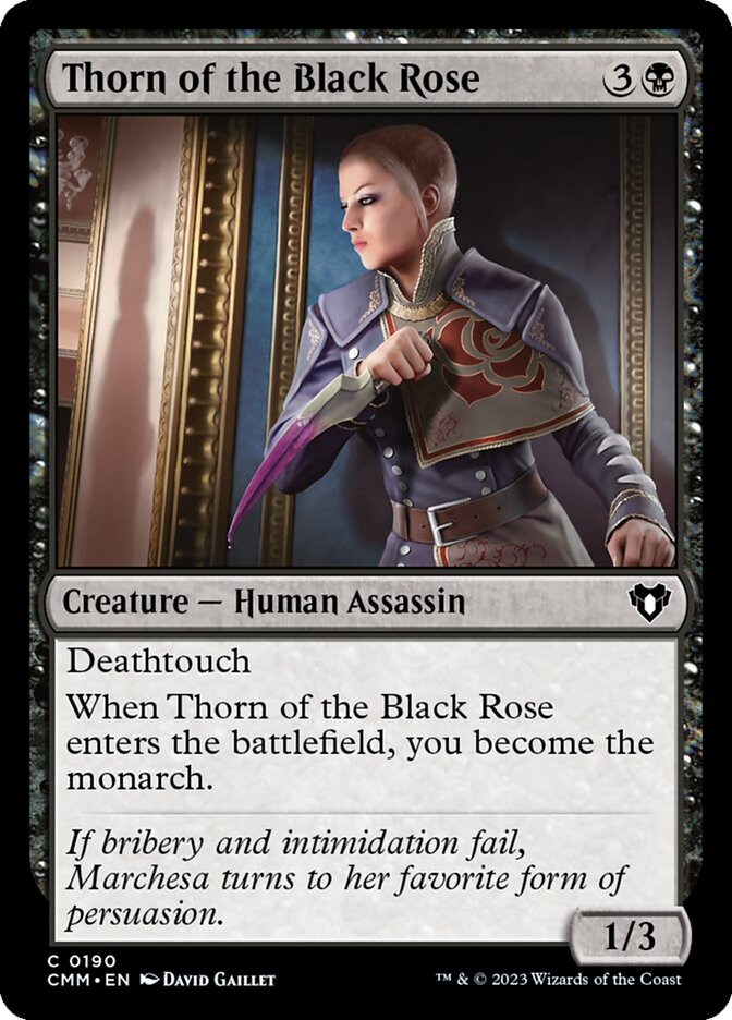 Magic the Gathering Card - Thorn of the Black Rose - MTG Circle