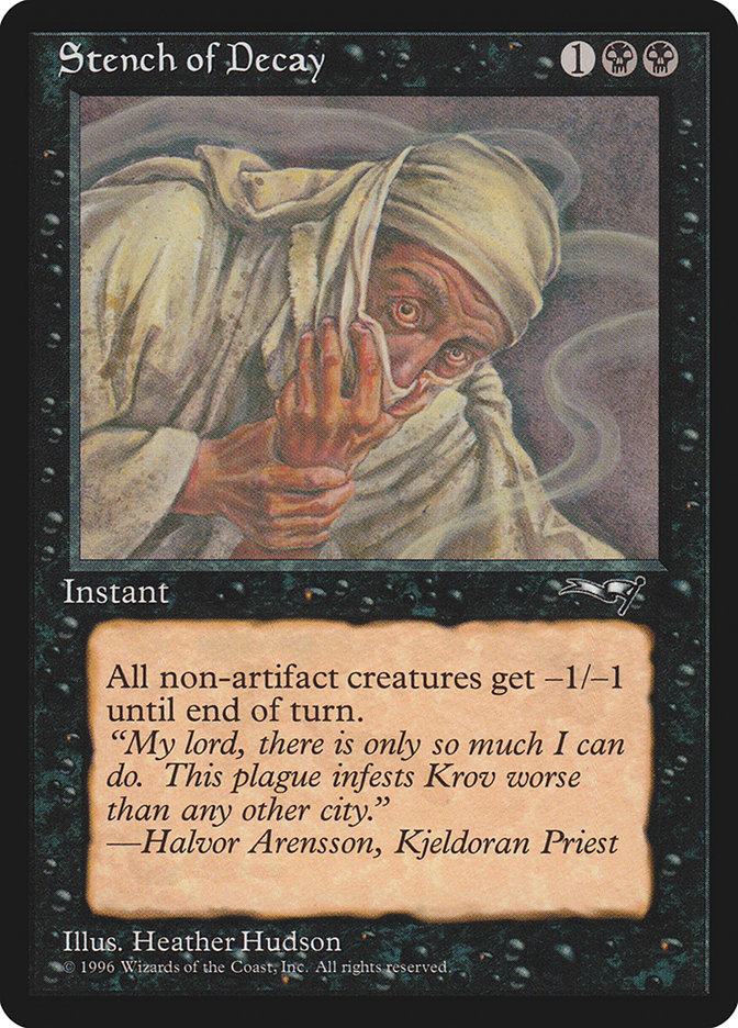Magic the Gathering Card - Stench of Decay - MTG Circle
