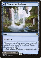 Magic the Gathering Card - Clearwater Pathway // Murkwater Pathway - MTG Circle