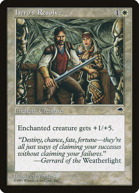 Magic the Gathering Card - Hero's Resolve - MTG Circle