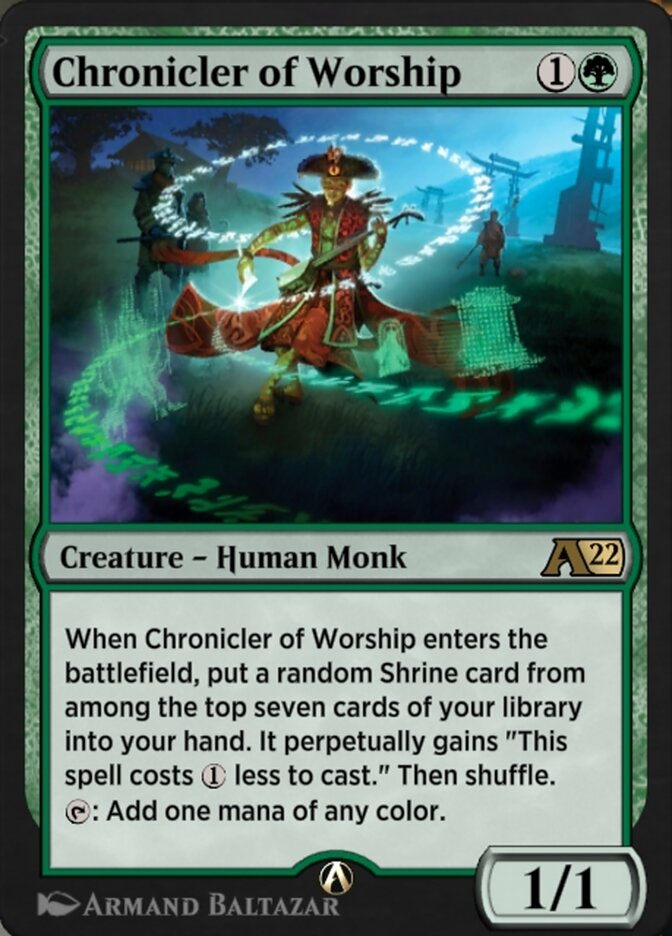 Magic the Gathering Card - Chronicler of Worship - MTG Circle