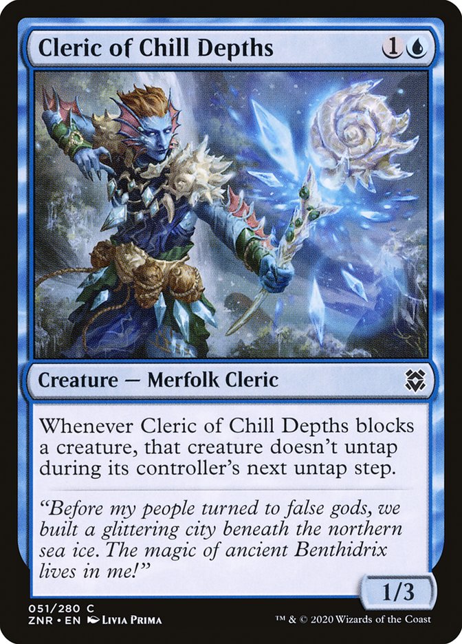 Magic the Gathering Card - Cleric of Chill Depths - MTG Circle