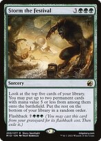 Magic the Gathering Card - Storm the Festival - MTG Circle