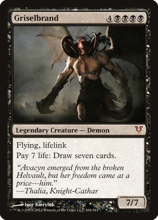 Magic the Gathering Card - Griselbrand - MTG Circle