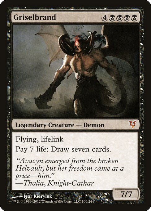 Magic the Gathering Card - Griselbrand - MTG Circle