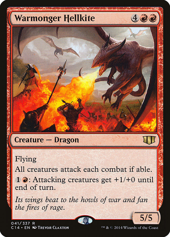 Magic the Gathering Card - Warmonger Hellkite - MTG Circle