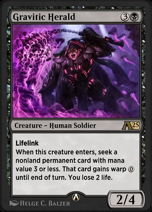 Magic the Gathering Card - Gravitic Herald - MTG Circle