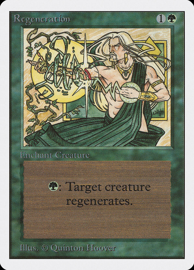 Magic the Gathering Card - Regeneration - MTG Circle