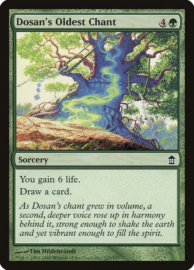 Magic the Gathering Card - Dosan's Oldest Chant - MTG Circle