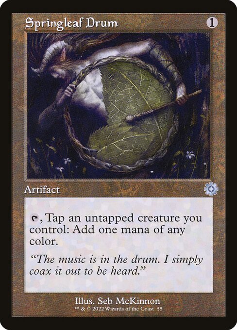 Magic the Gathering Card - Springleaf Drum - MTG Circle