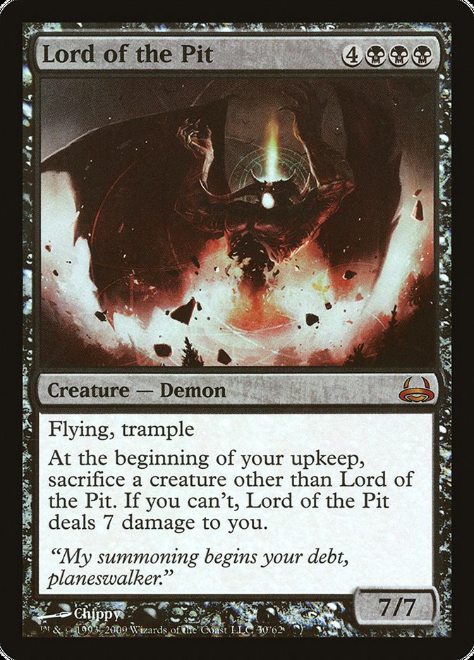 Magic the Gathering Card - Lord of the Pit - MTG Circle