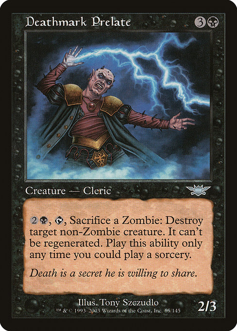 Magic the Gathering Card - Deathmark Prelate - MTG Circle