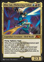 Magic the Gathering Card - Xho Cai, Flickering Talon - MTG Circle