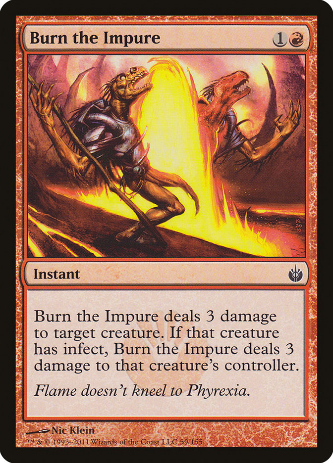 Magic the Gathering Card - Burn the Impure - MTG Circle