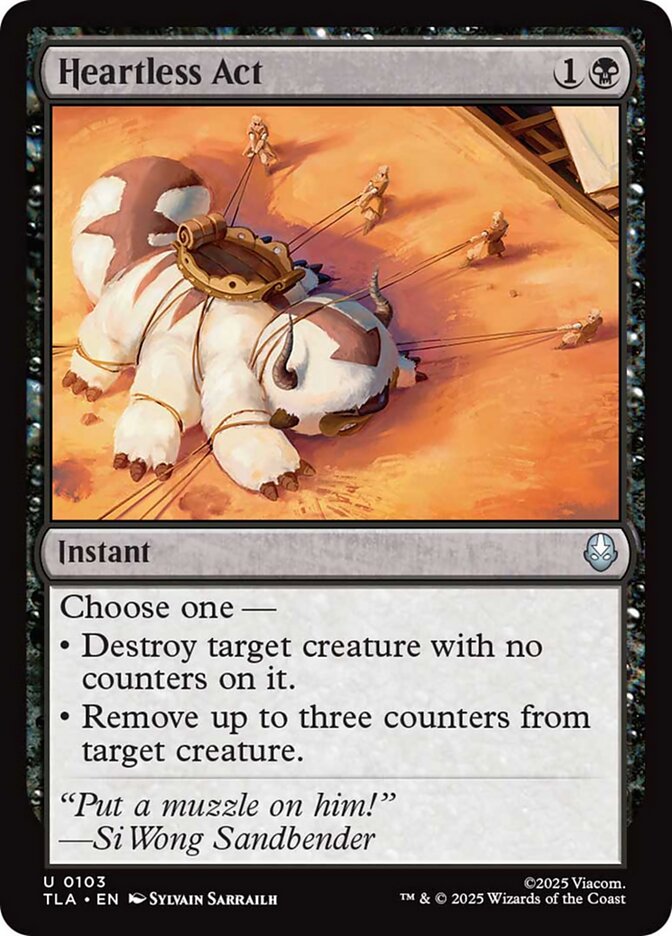 Magic the Gathering Card - Heartless Act - MTG Circle