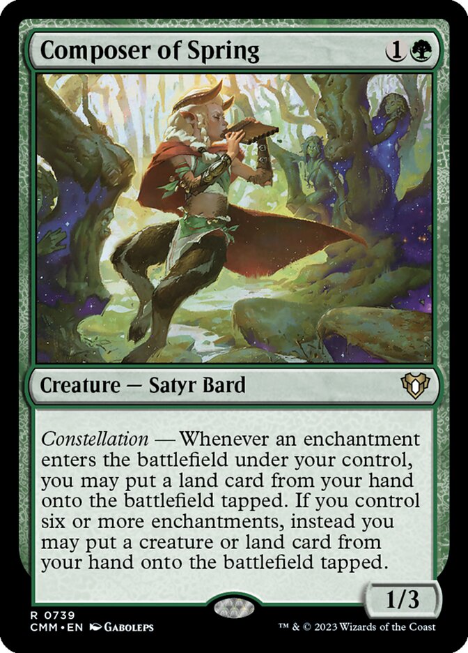 Magic the Gathering Card - Composer of Spring - MTG Circle