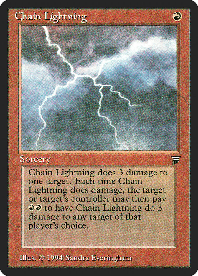 Magic the Gathering Card - Chain Lightning - MTG Circle