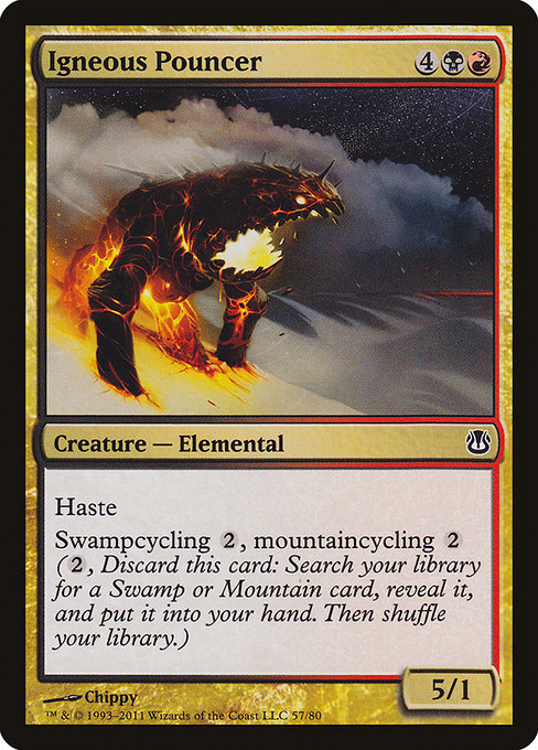 Magic the Gathering Card - Igneous Pouncer - MTG Circle