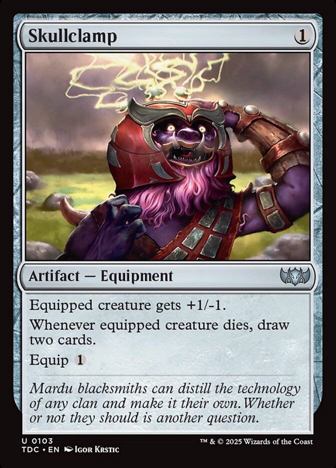 Magic the Gathering Card - Skullclamp - MTG Circle