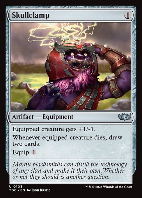 Magic the Gathering Card - Skullclamp - MTG Circle