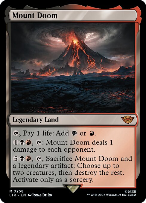 Magic the Gathering Card - Mount Doom - MTG Circle
