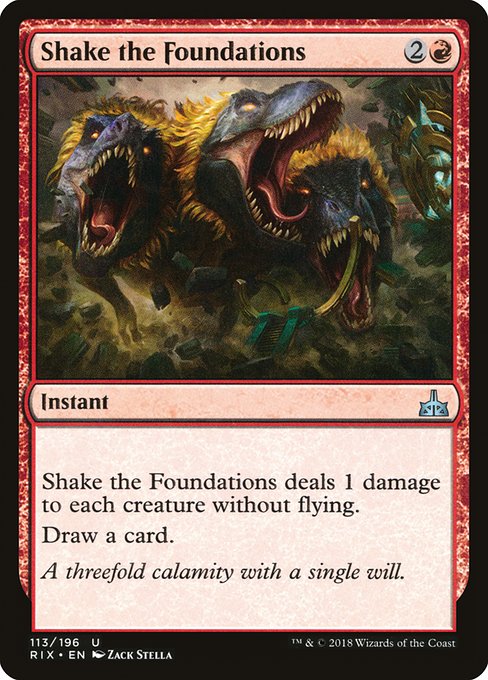 Magic the Gathering Card - Shake the Foundations - MTG Circle