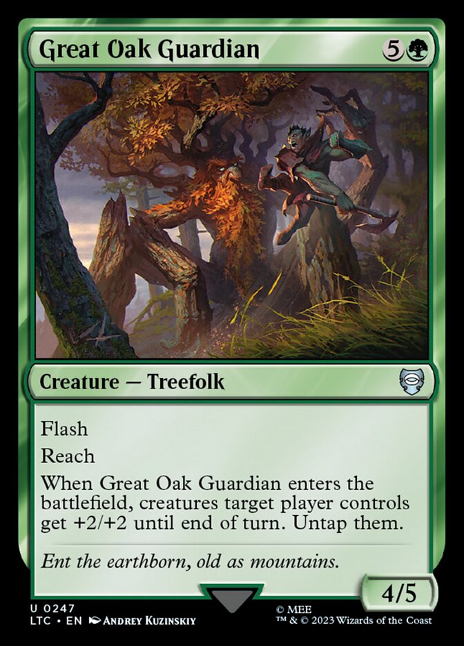 Magic the Gathering Card - Great Oak Guardian - MTG Circle