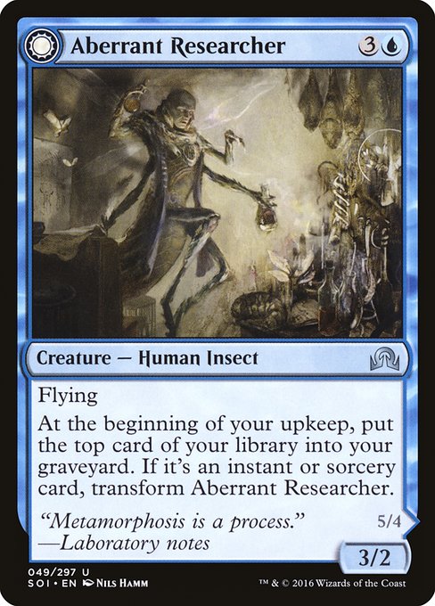 Magic the Gathering Card - Aberrant Researcher - MTG Circle