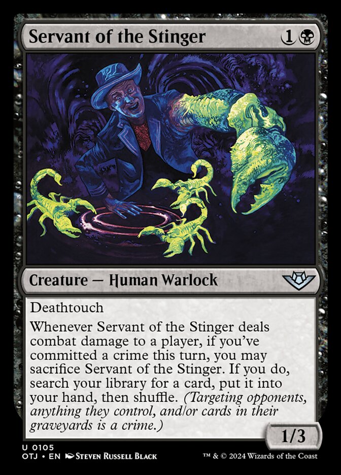 Magic the Gathering Card - Servant of the Stinger - MTG Circle